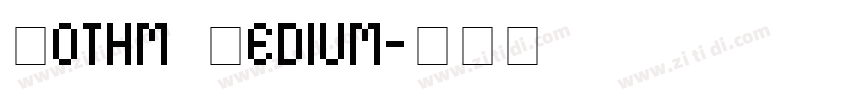 Gothm Medium字体转换